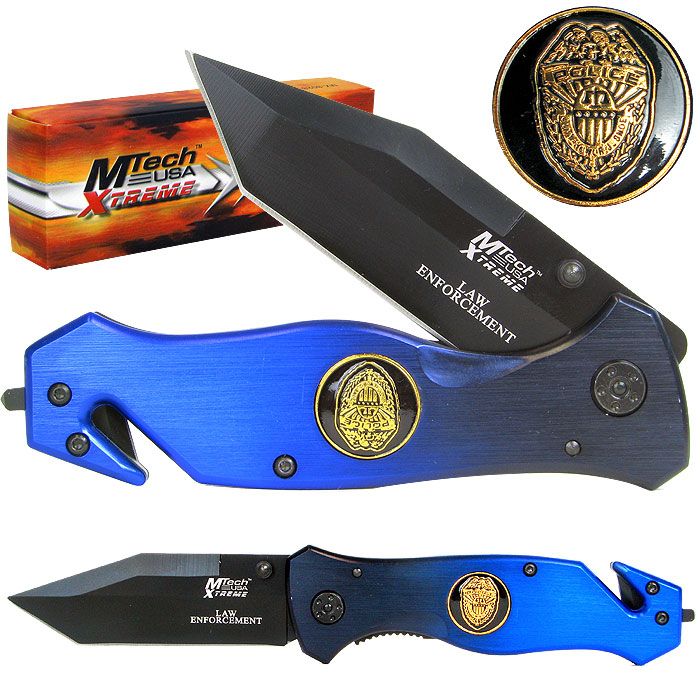 Whetstone 8 Inch Xtreme Law Enforcement Police Folding Pocket Knife