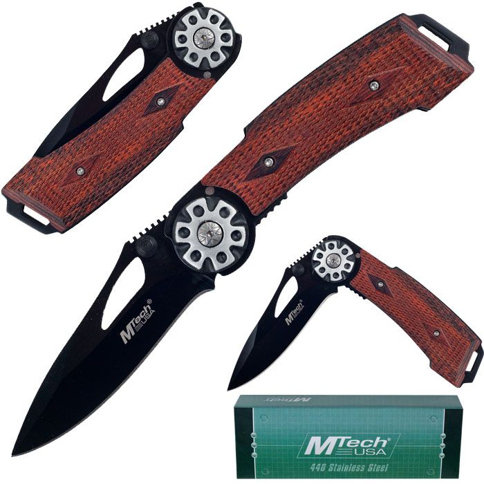 Mtech Pistol Grip Tactical Folding Knife - 7.75 inches