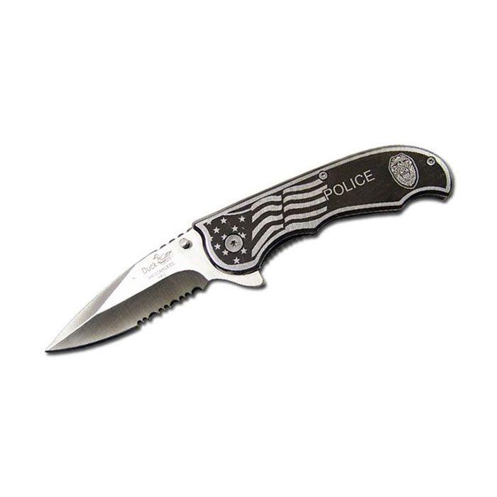 Trademark Police Assisted Open Stainless Steel Knife by Duck