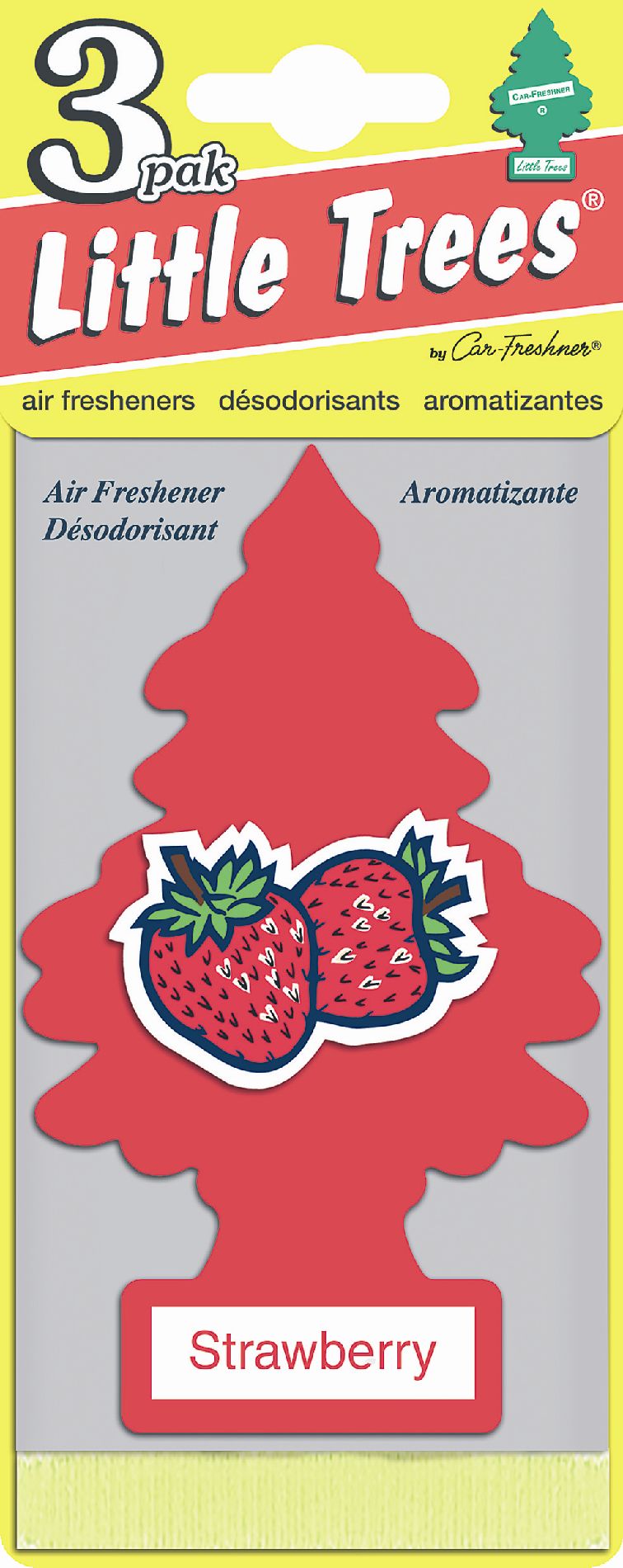 Car Freshner Little Trees Air Freshener 3 pack Strawberry