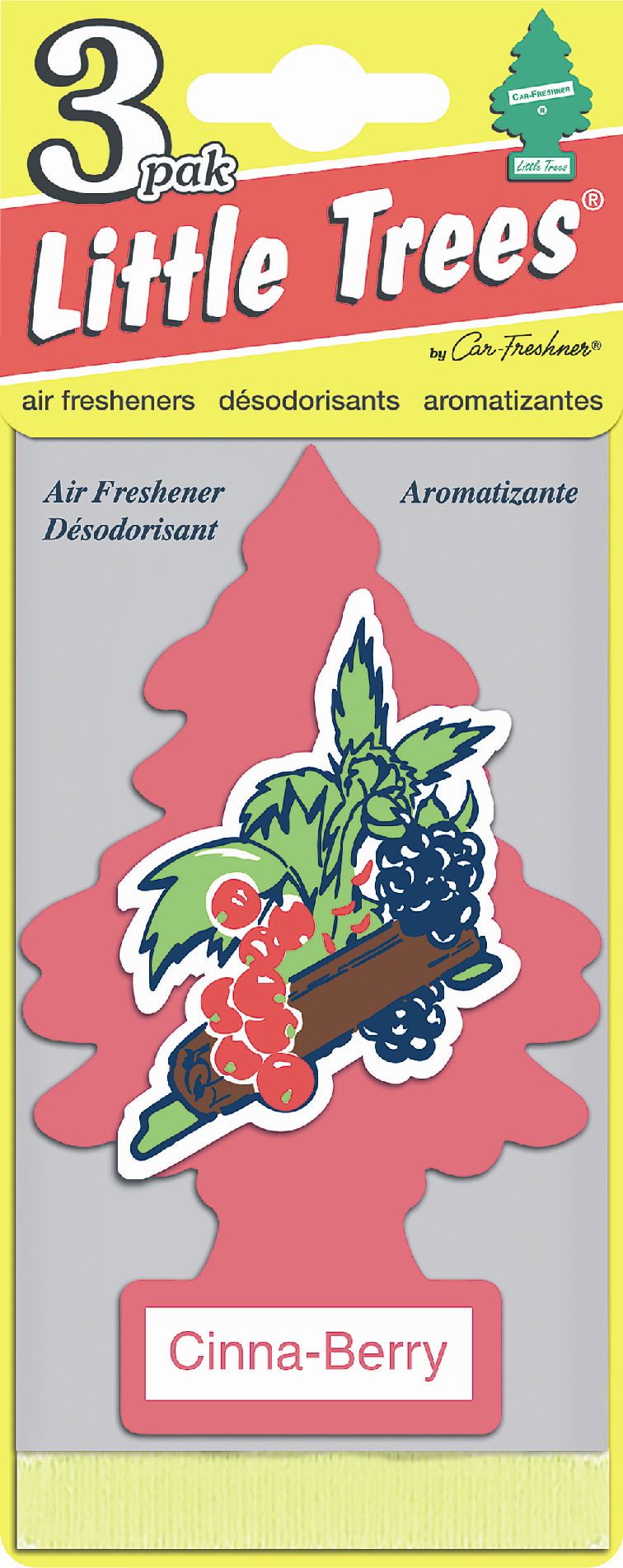 Car Freshner Little Trees Air Freshener 3 pack Cinna-berry