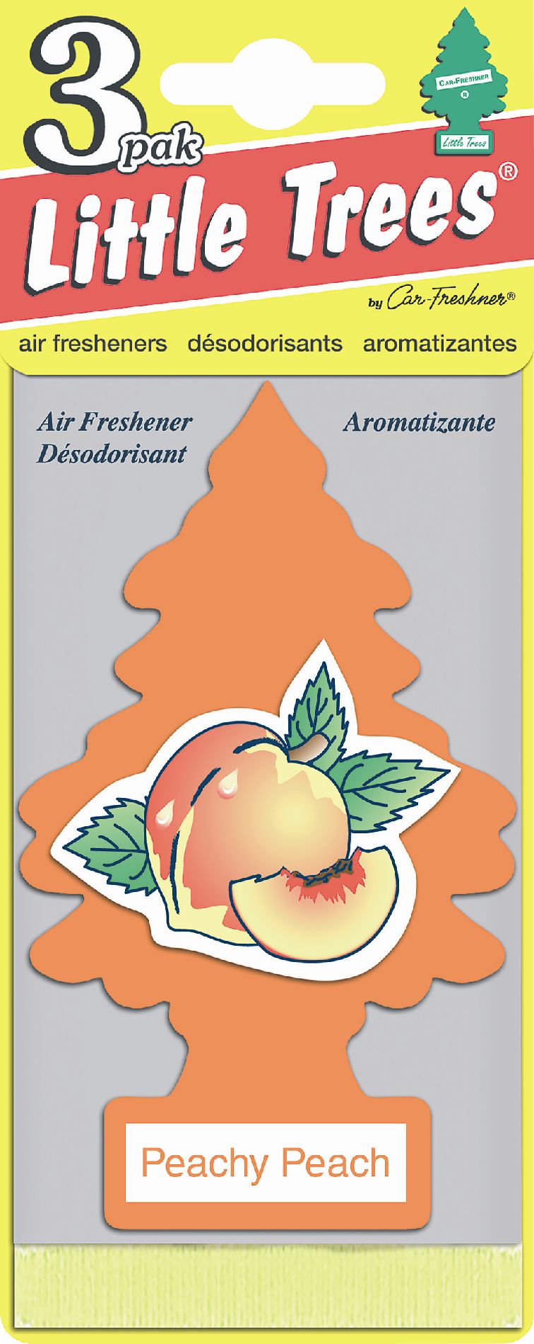 Car Freshner Little Trees Air Freshener 3 pack Peachy-Peach