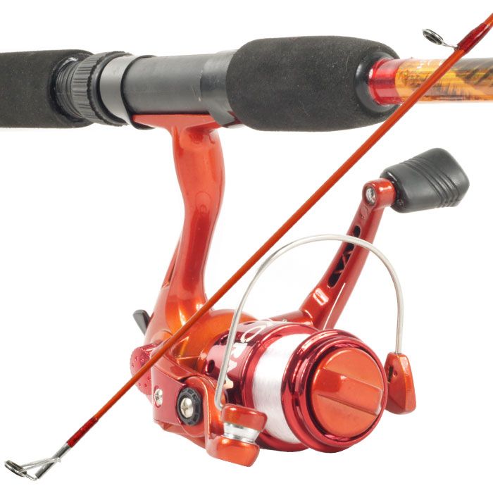 South Bend Worm Gear Fishing Rod & Spinning Reel (Orange) Co