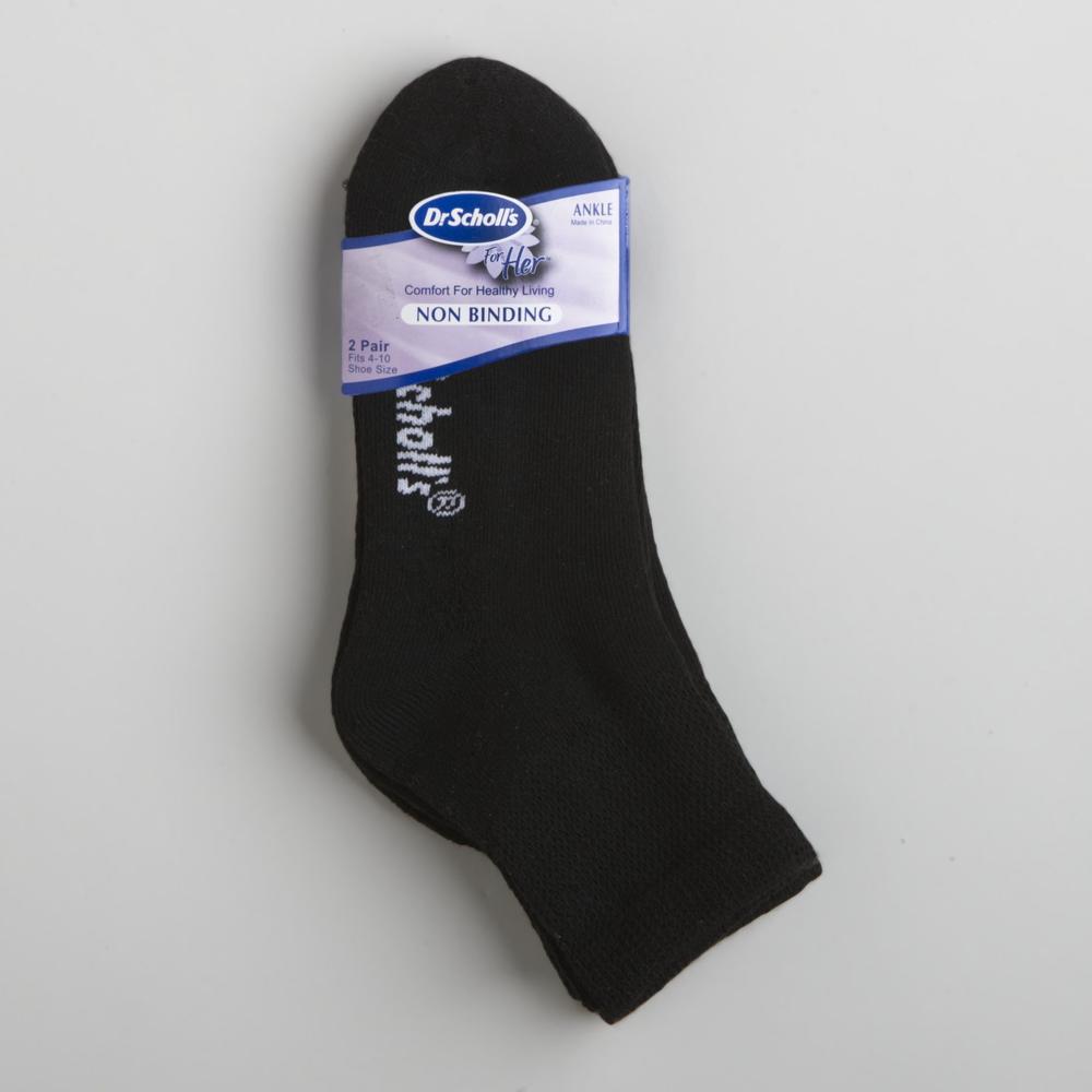 Dr. Scholl's Women's 2-Pairs Polyester Ankle Socks