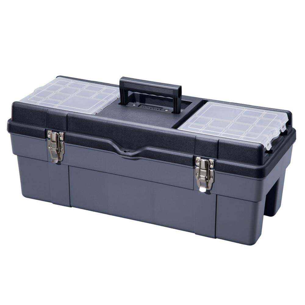 Stack-On 26 in. Pro Tool Box w/ Parts Storage Boxes - Black/Grey