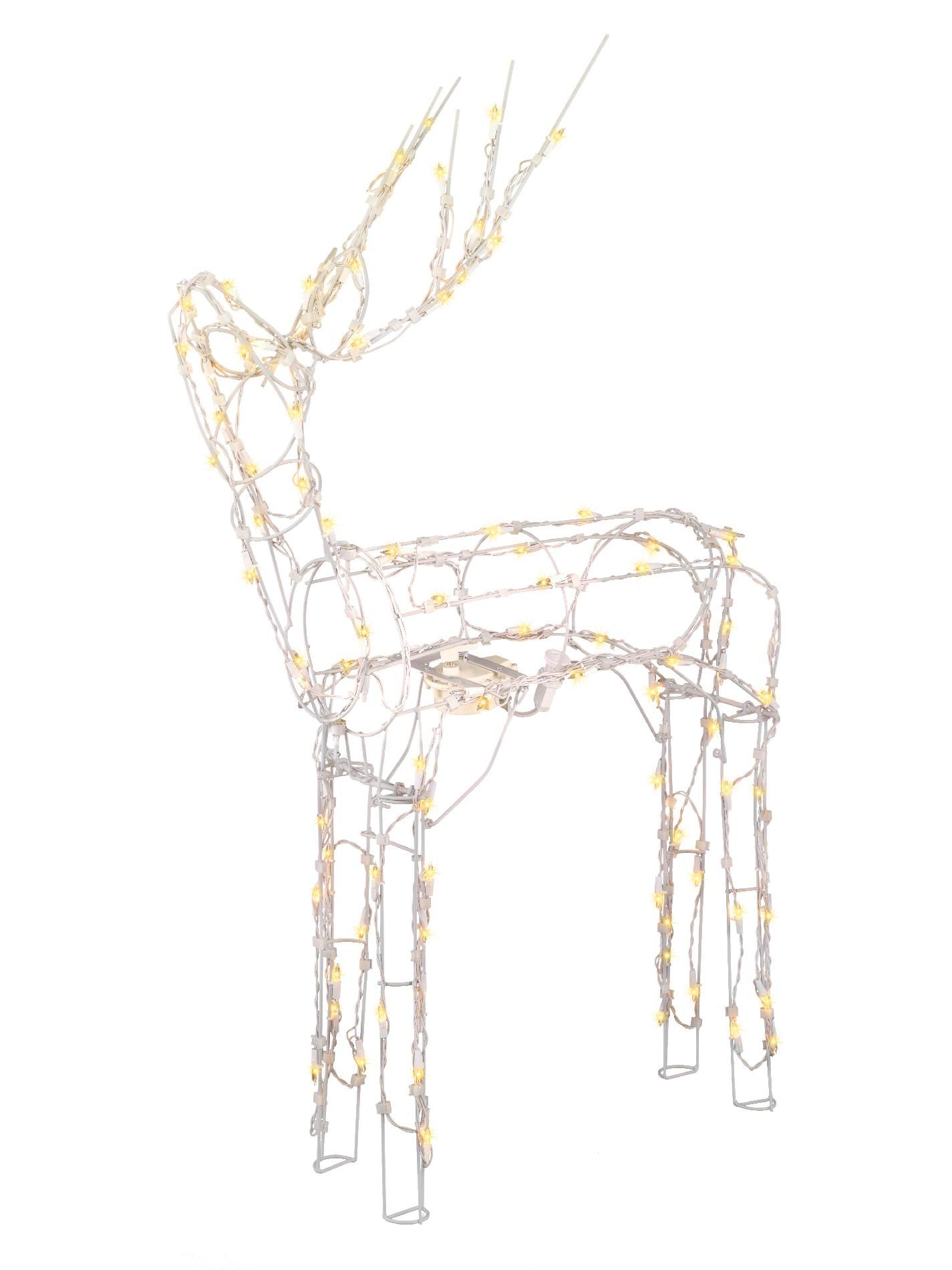 Trim A Home®  48in Christmas Animated Lighted Standing Deer