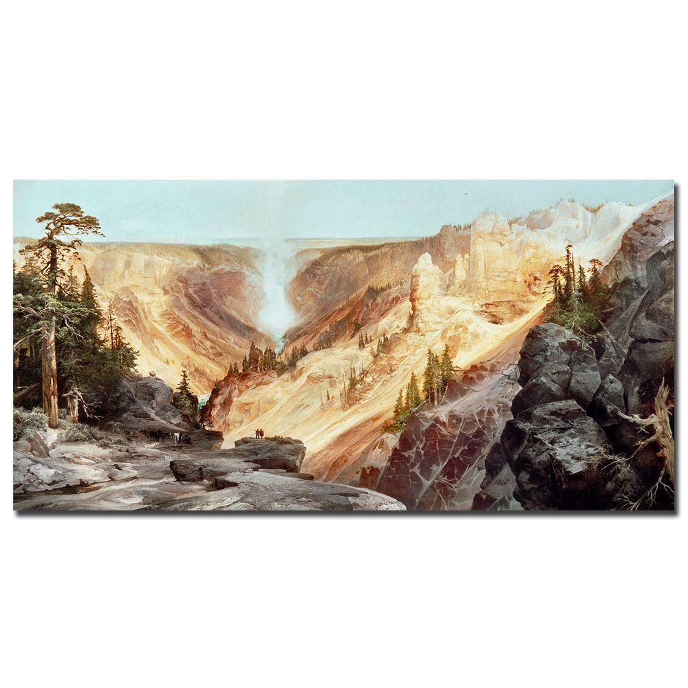 Trademark Global 24x47 inches Thomas Moran "The Grand Yellowstone 1877"