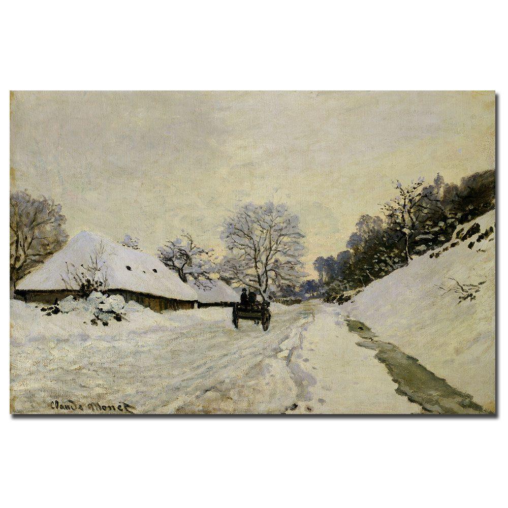 Trademark Global 30x47 inches Claude Monet "The Cart 1865"
