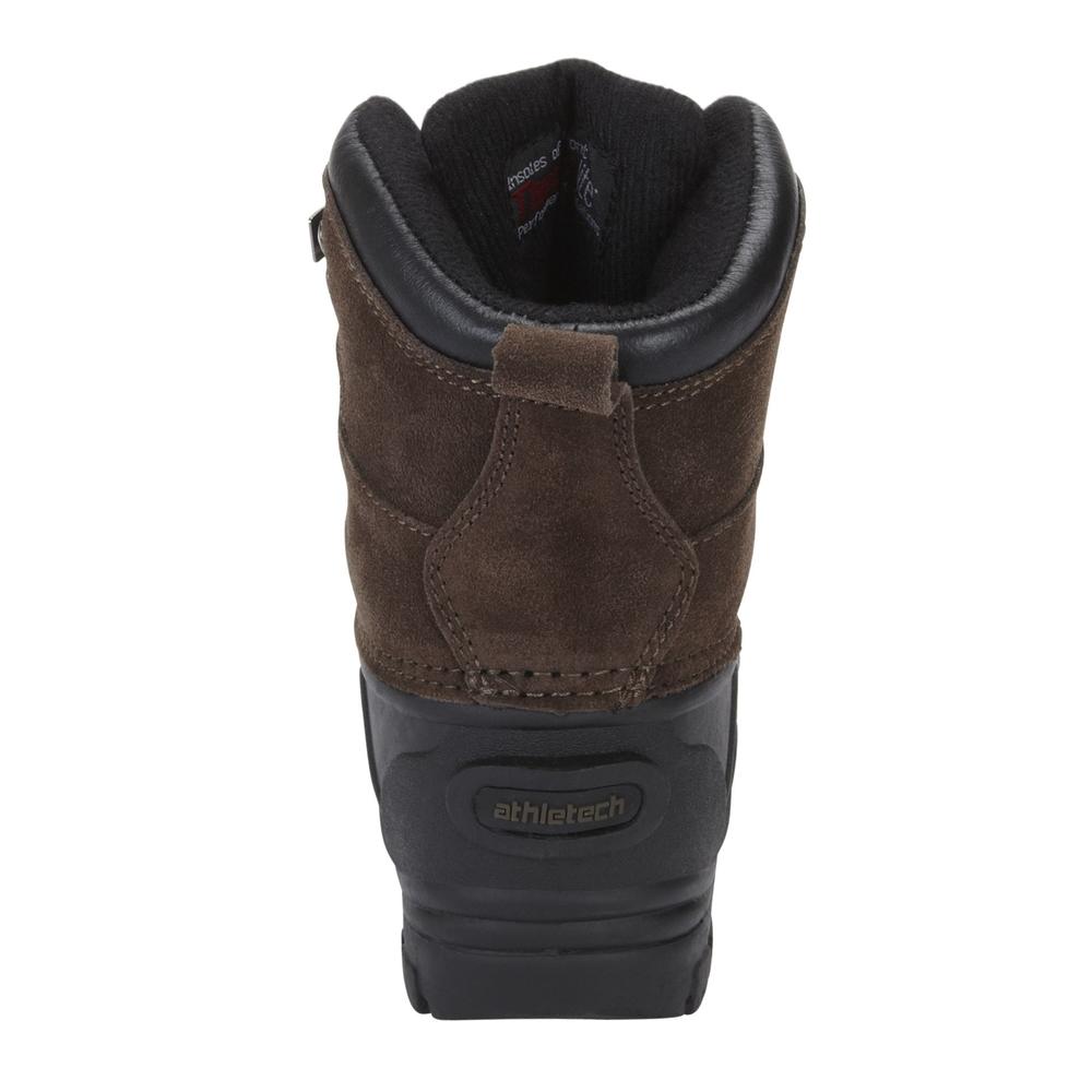 Athletech Boy's Quack Leather Winter Lace Up Hiker - Brown