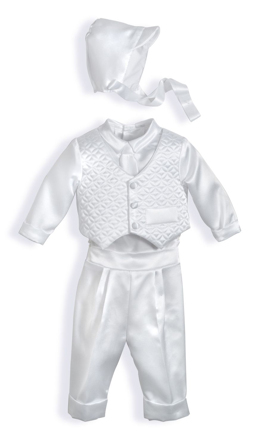 MaDonna Long Pants and Vest Christening Outfit