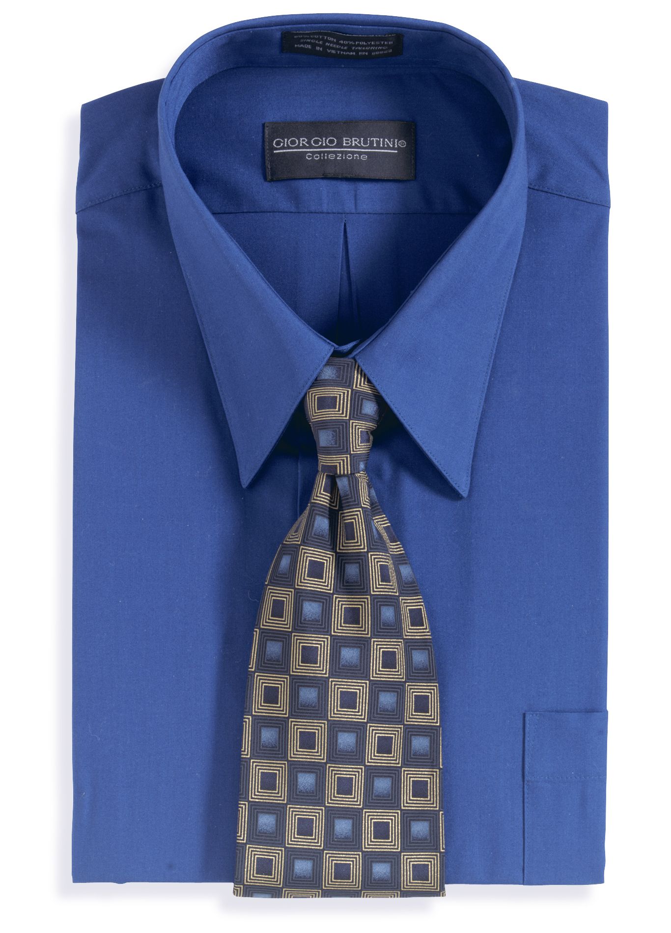 Giorgio Brutini Boxed Dress Shirt and Tie Set