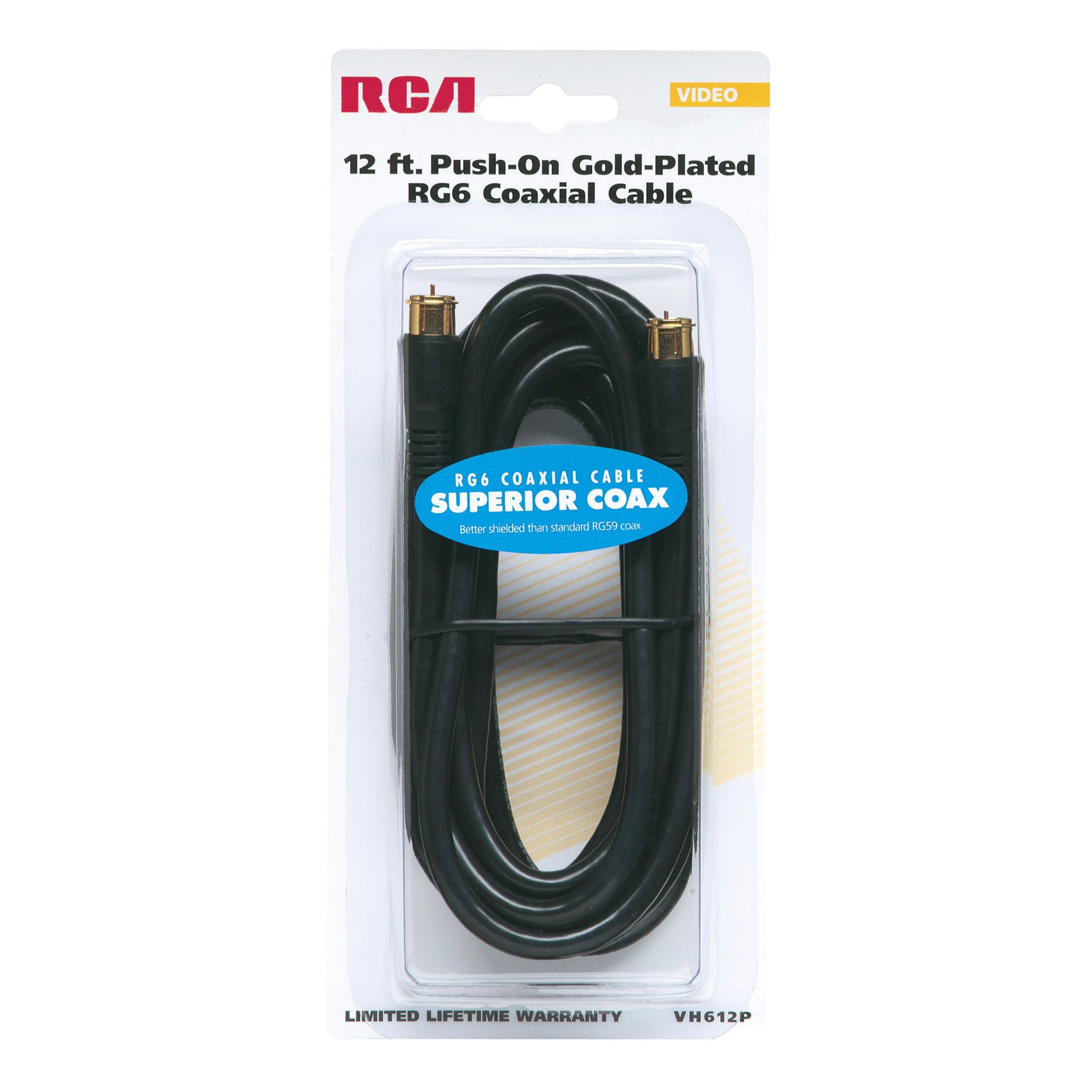 RCA Coaxial RGB Gold Cable  12 ft.