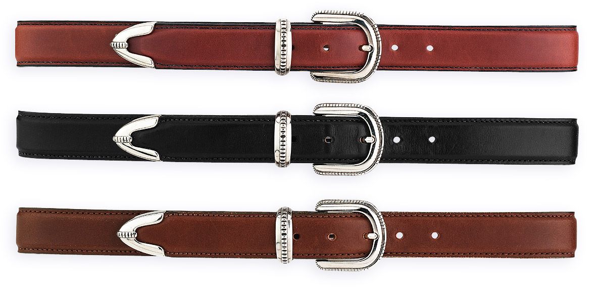 Harbor Bay Silver-tipped Leather Belt