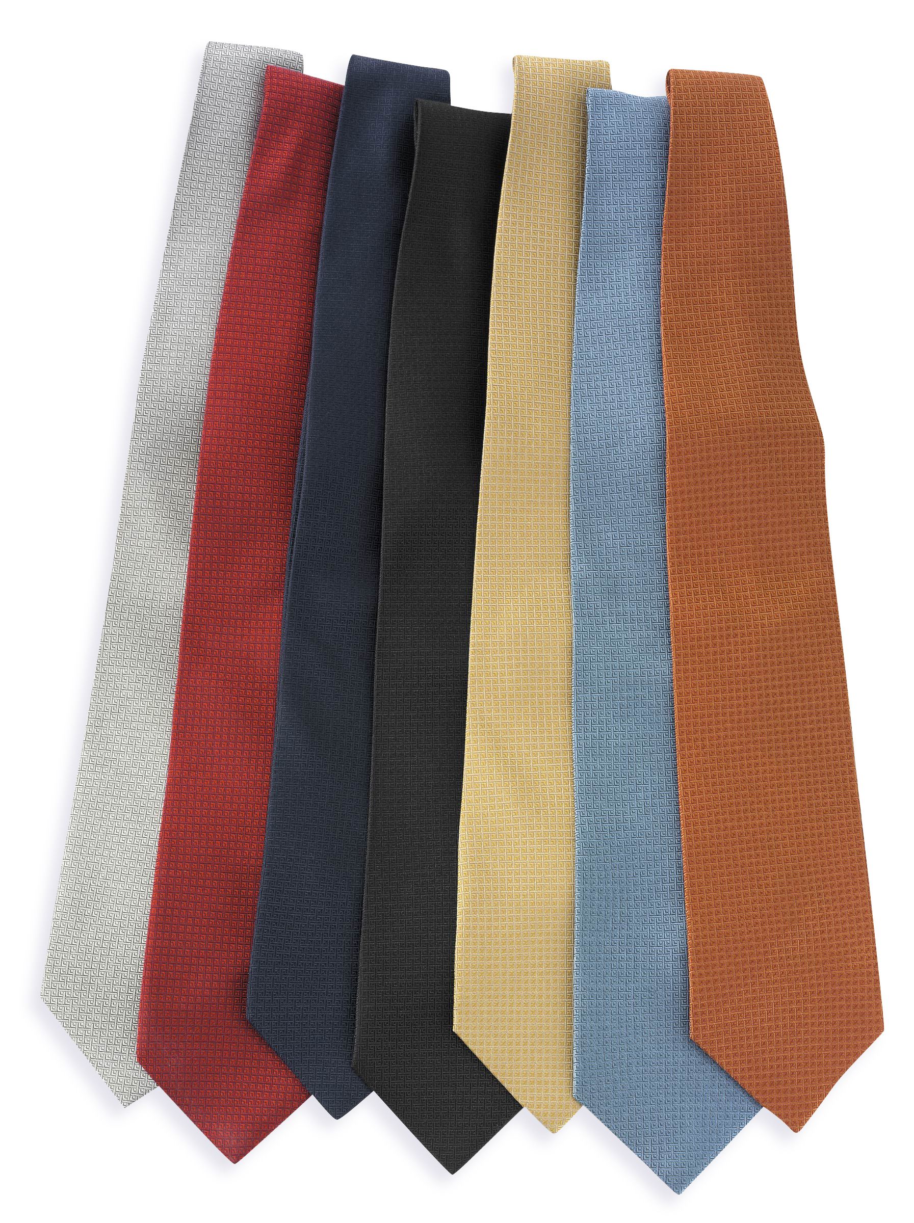 Menswear Solid Tonal Woven Silk Tie