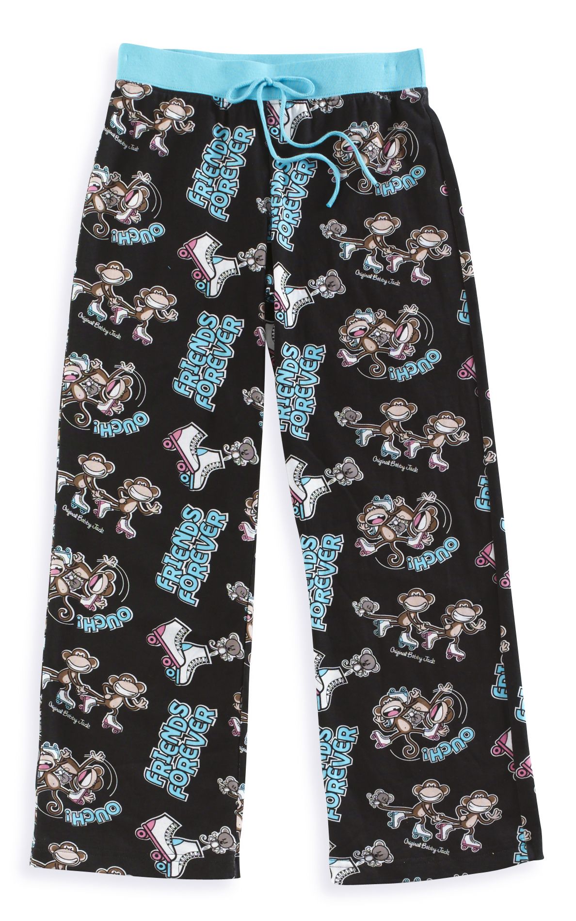 Bobby Jack Girl&#39;s 7-16 Printed Lounge Pant With "Friends Forever" Screen