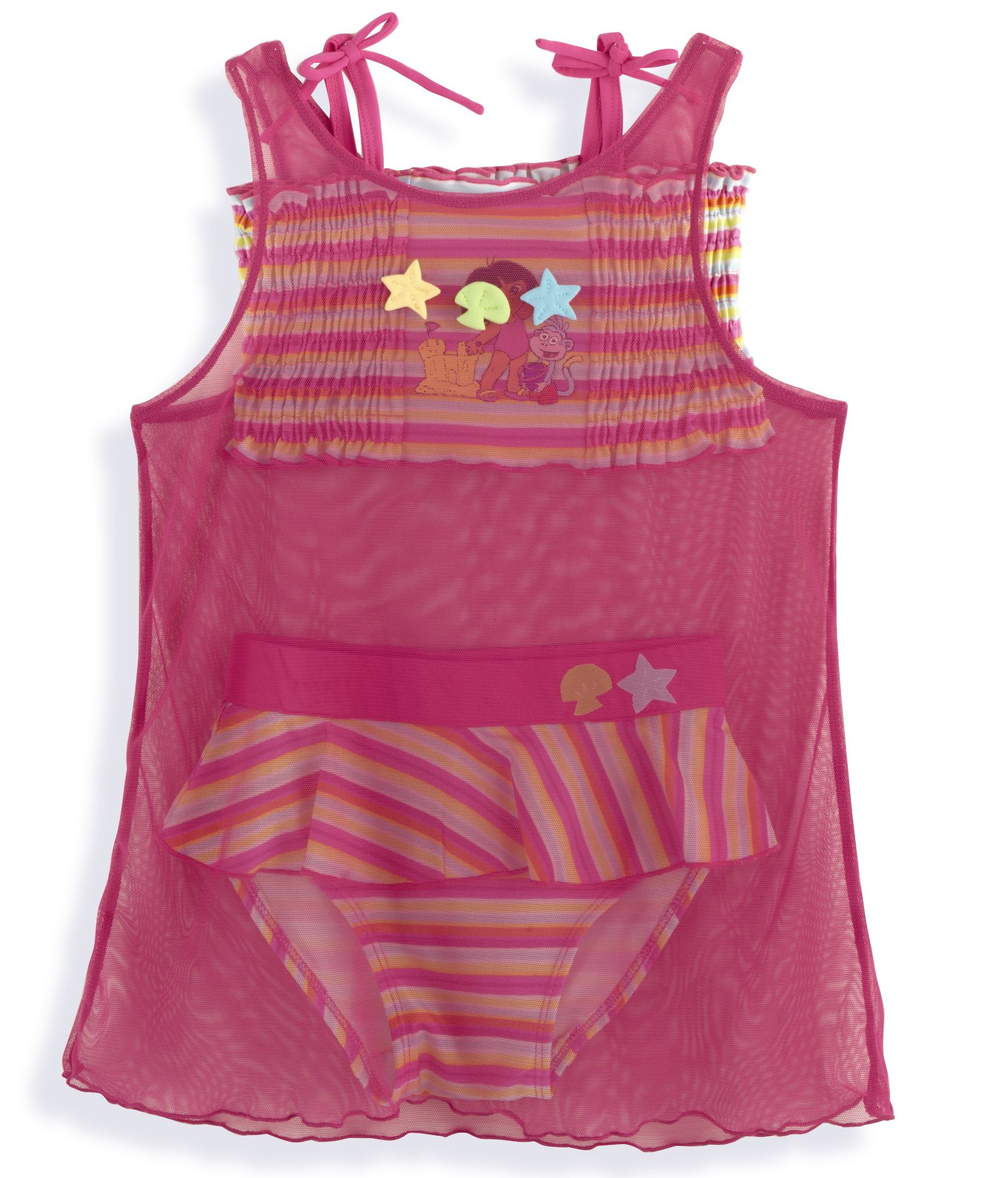 Dora The Explorer Girl&#39;s 4-6X 2-Piece Swimsuit with Dress Cover-up