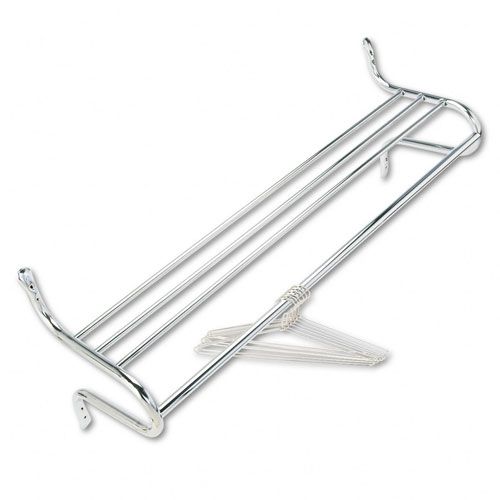 Safco SAF4164 Chrome-Plated Shelf Rack with Hangers