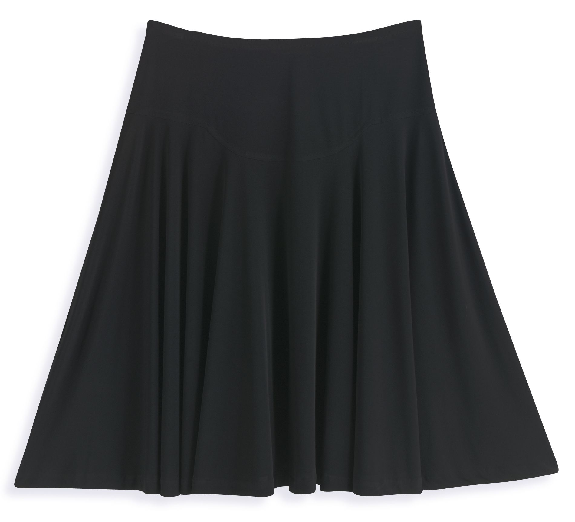 Metaphor Petite Matte Jersey Solid Skirt With Yoke