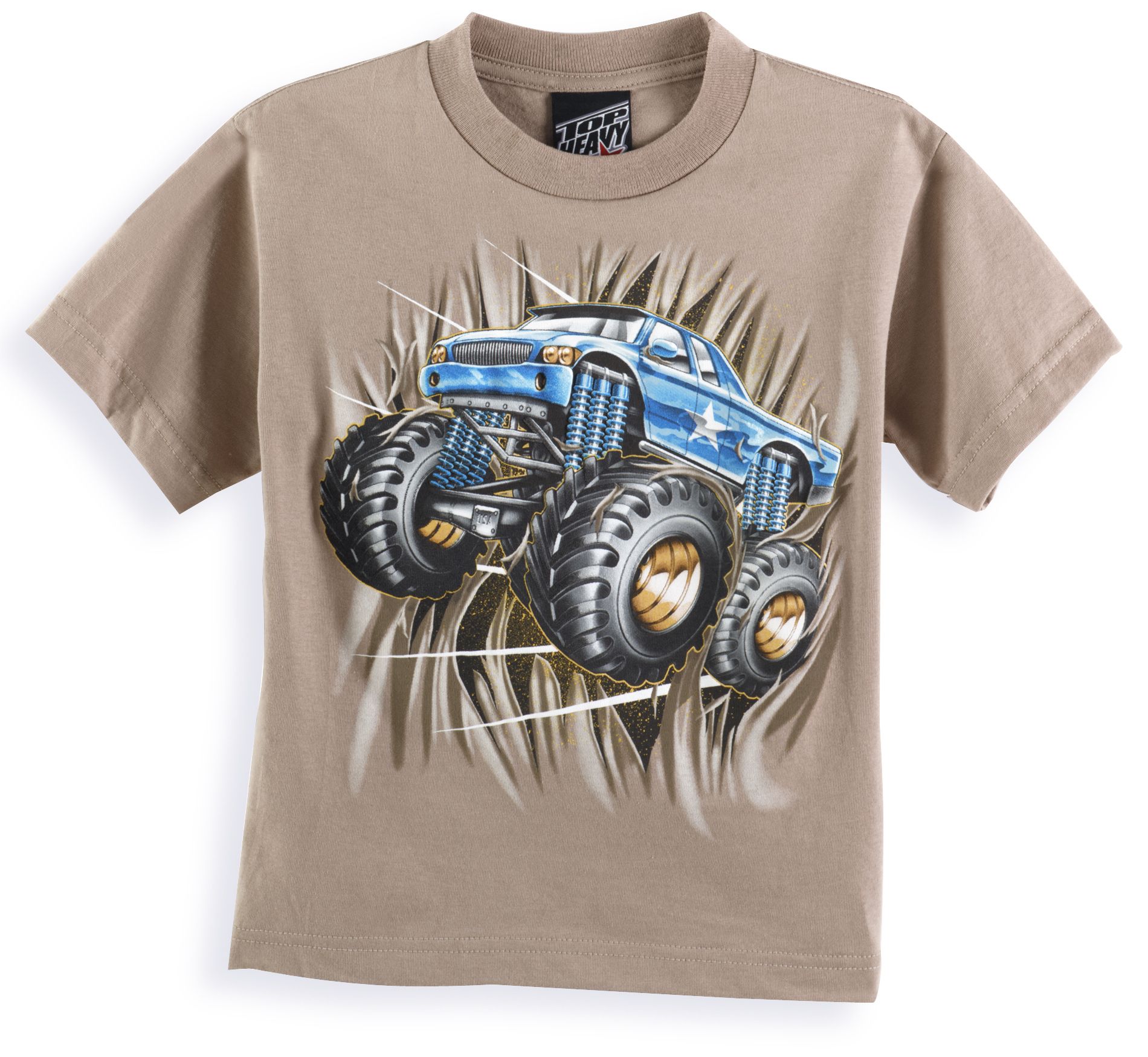 Top Heavy Boy&#39;s 4-7 Short Sleeve Tee Attack Mode Jeep