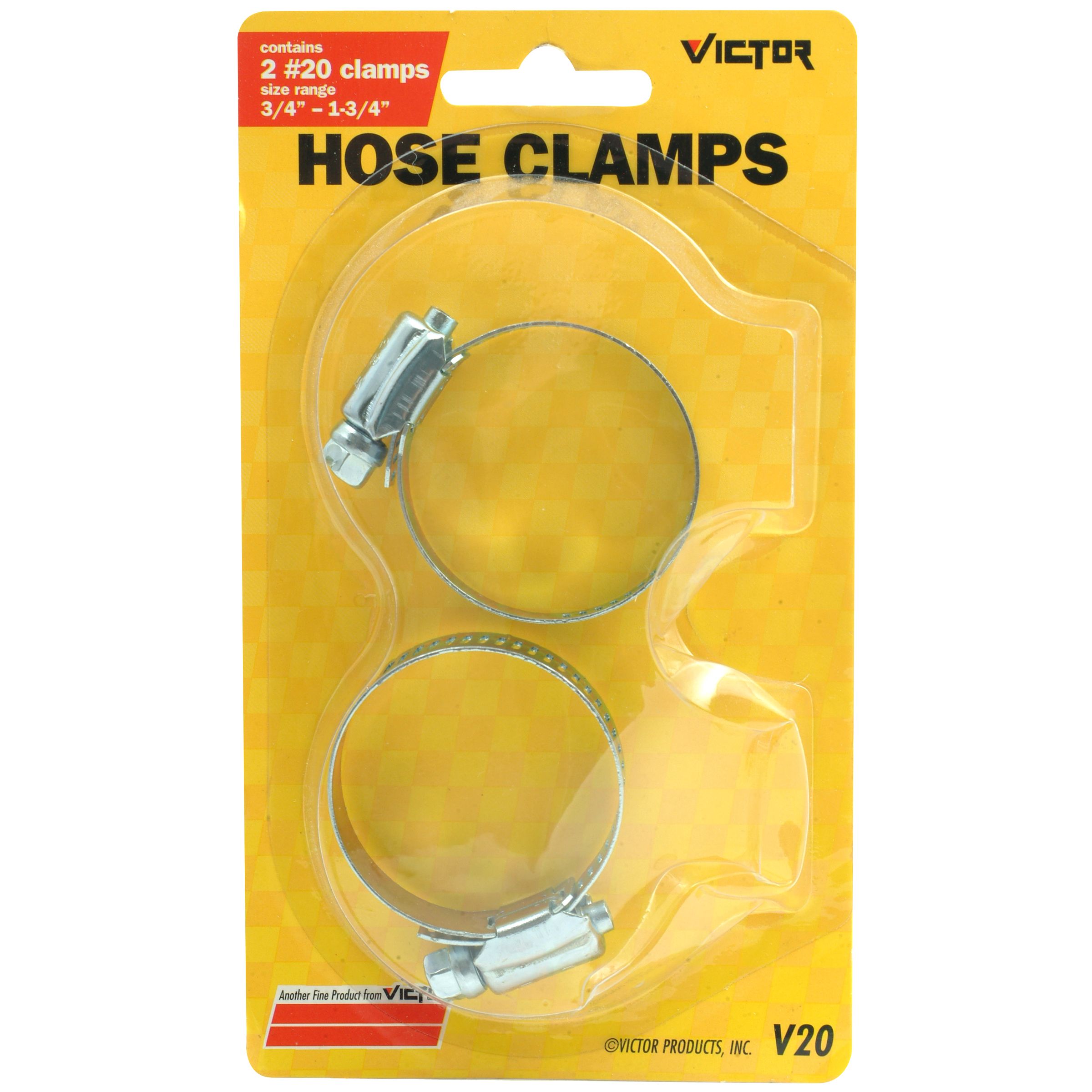 Victor Automotive Hose Clamps, #20 Industry Size