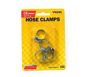 Victor Automotive Hose Clamps, #6 Industry Size