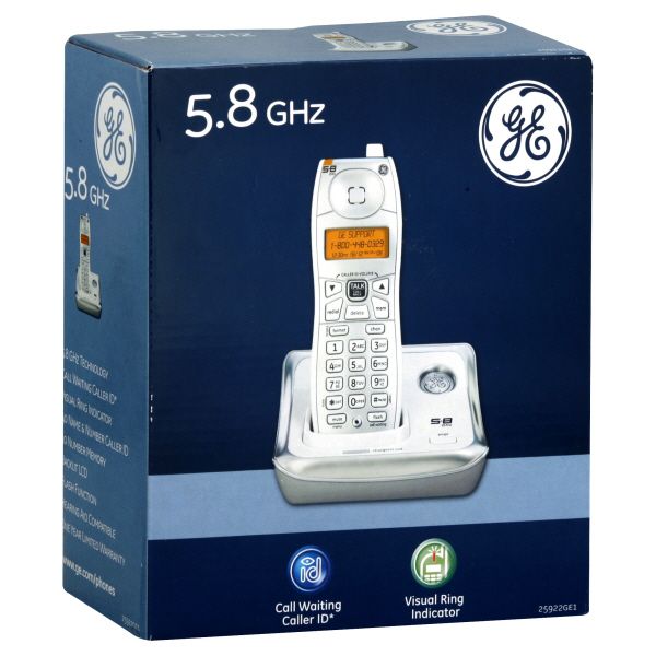 GE Appliances 25922EE1 5.8GHz Cordless Phone