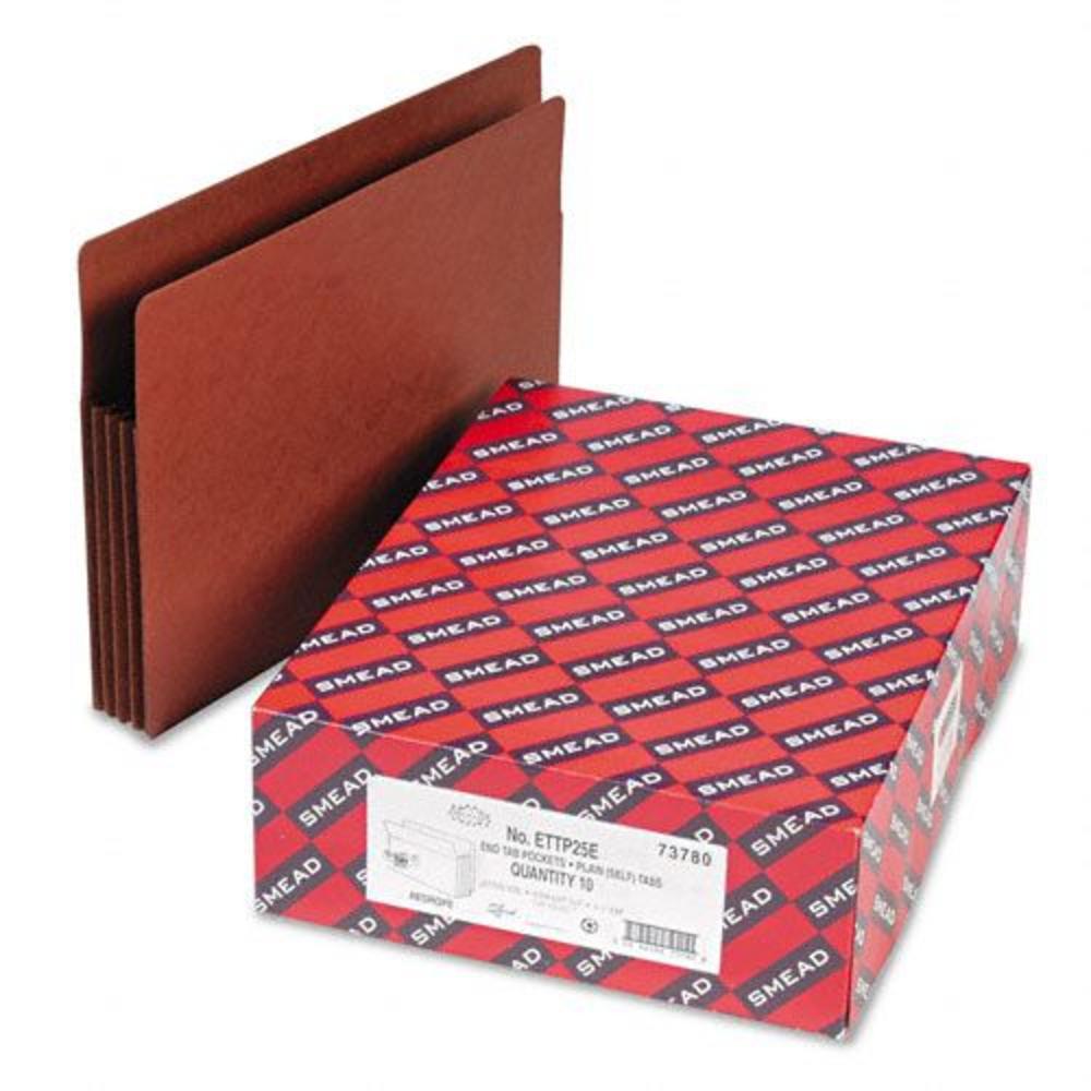 Smead SMD73780 Heavy-Duty Redrope Drop Front End Tab File Pockets