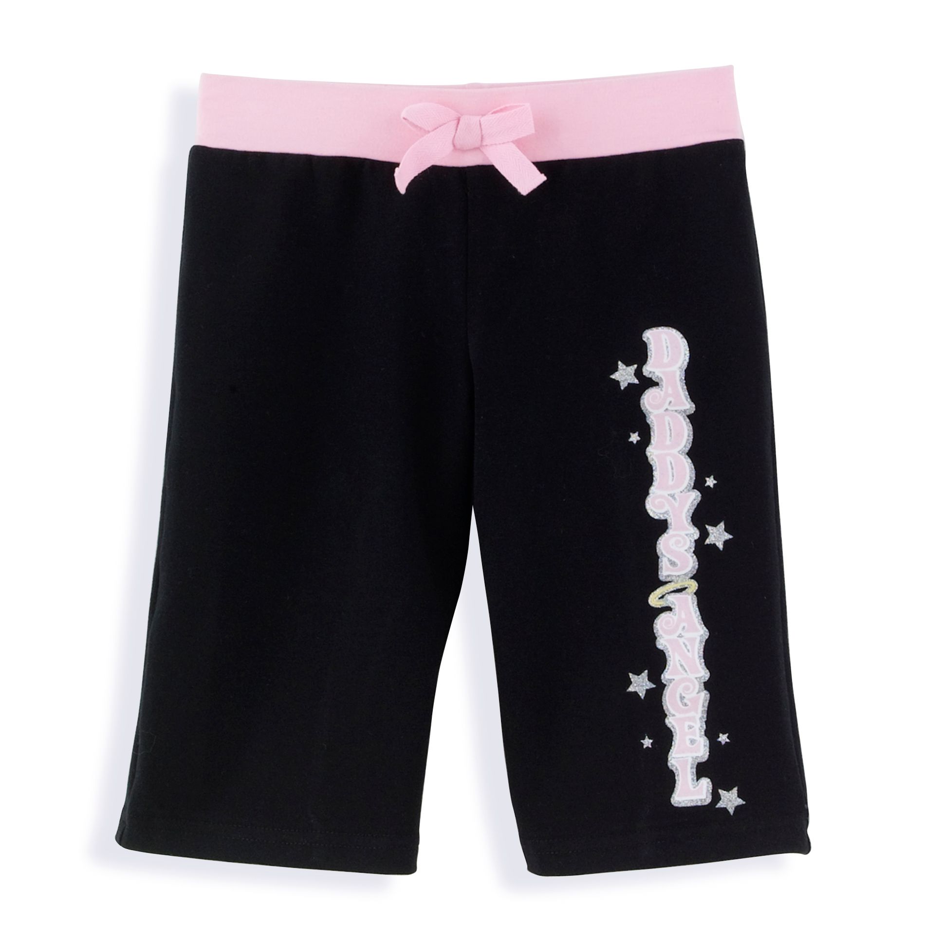 California Concepts Girl&#39;s 4-6X Capri with "Daddy&#39;s Angel" Screen, Contrasting Waistband
