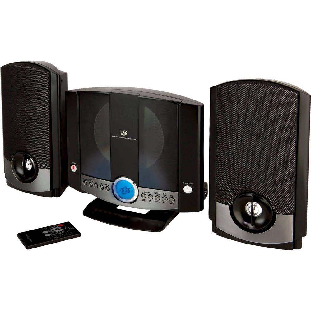 GPX HM3817DTBLK 1-CD Home Music System