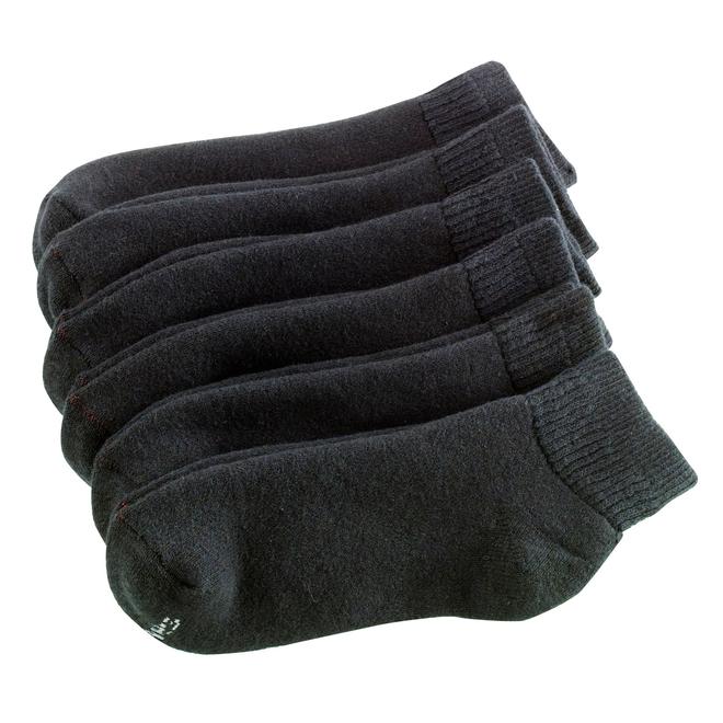 Hanes 6pk Black Ankle Sport Socks