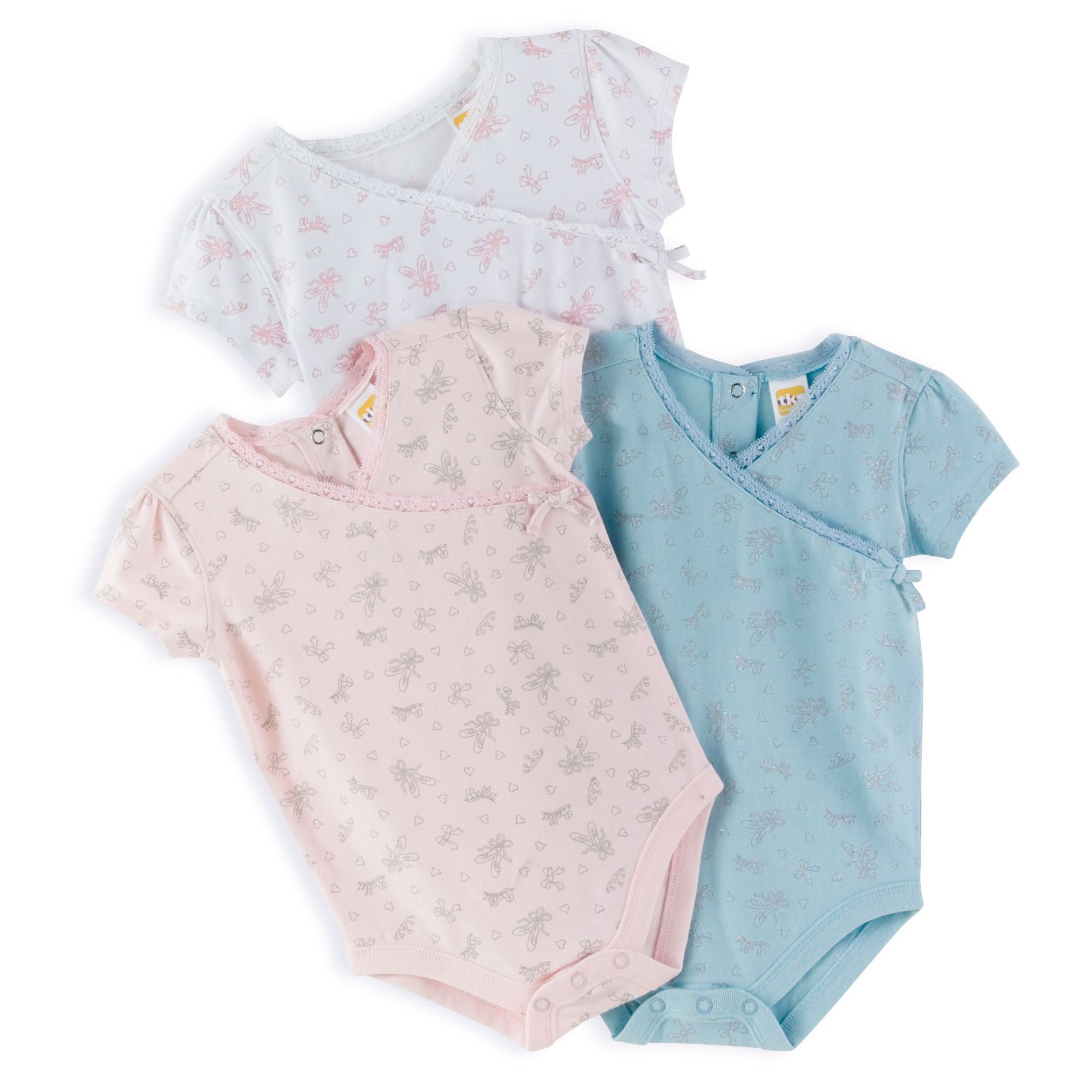 TKS Infant - Short Sleeve Asymmetrical Bodysuit Collection