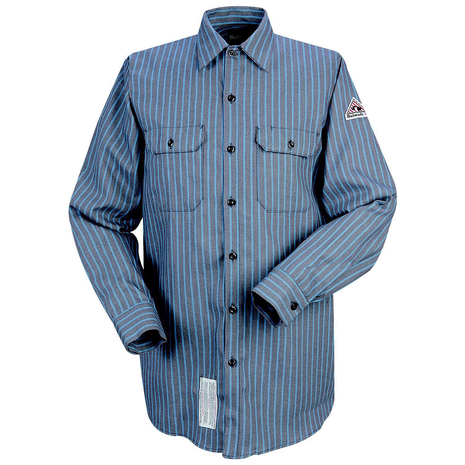 Bulwark Men's Flame Resistant Button-Front Work Shirt