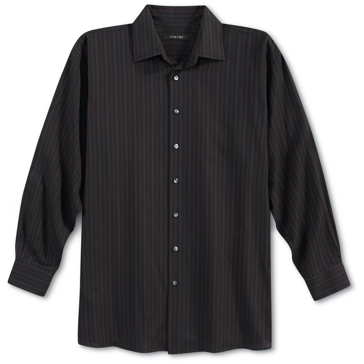 Synrgy Long Sleeve Striped Sport Shirt