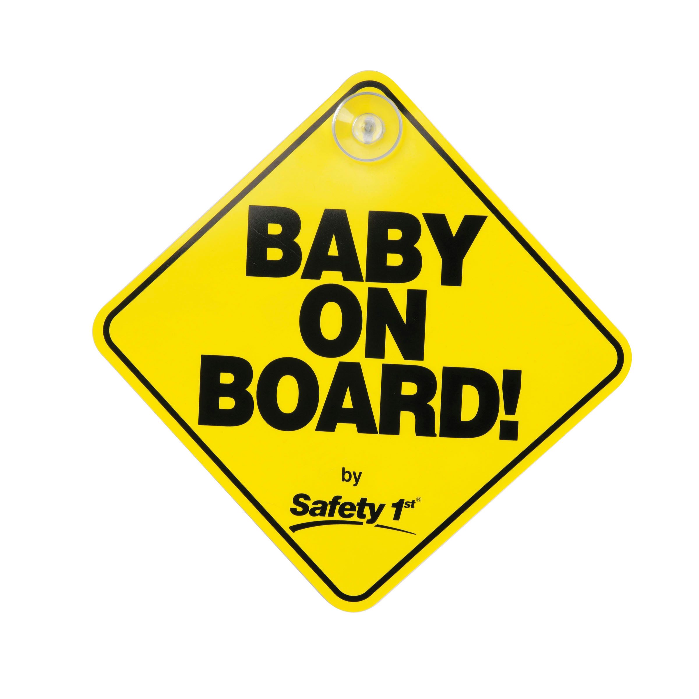 Safety 1st Baby on Board Sign, Yellow Safety 1st Baby on Board Sign, Yellow