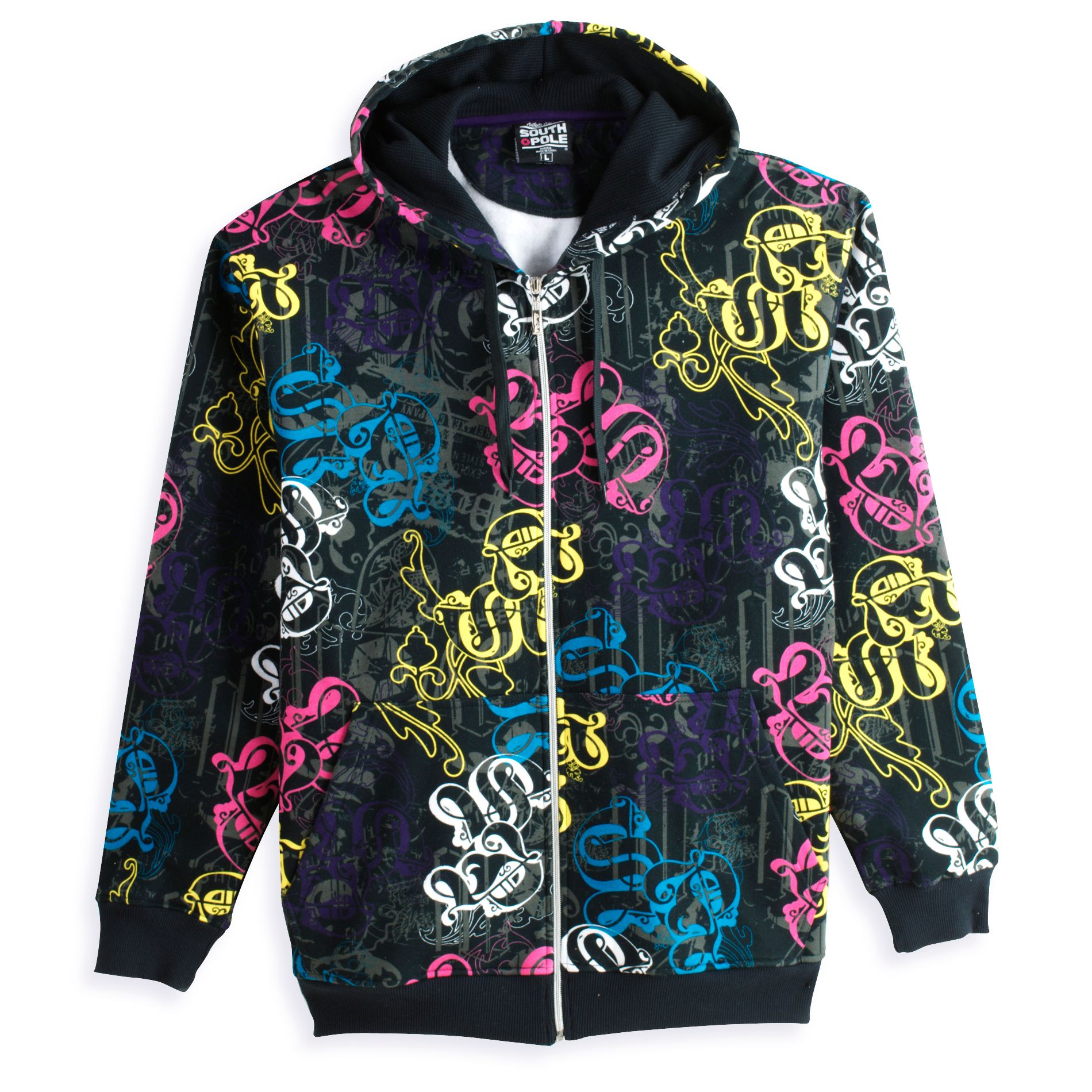 Southpole All-Over Print Fleece Lined Hoodie