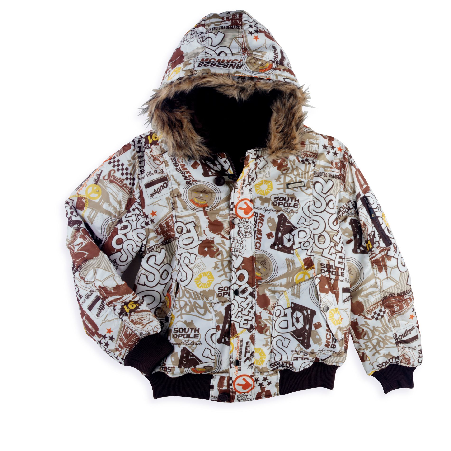 Southpole Snorkel Jacket with All-Over Print