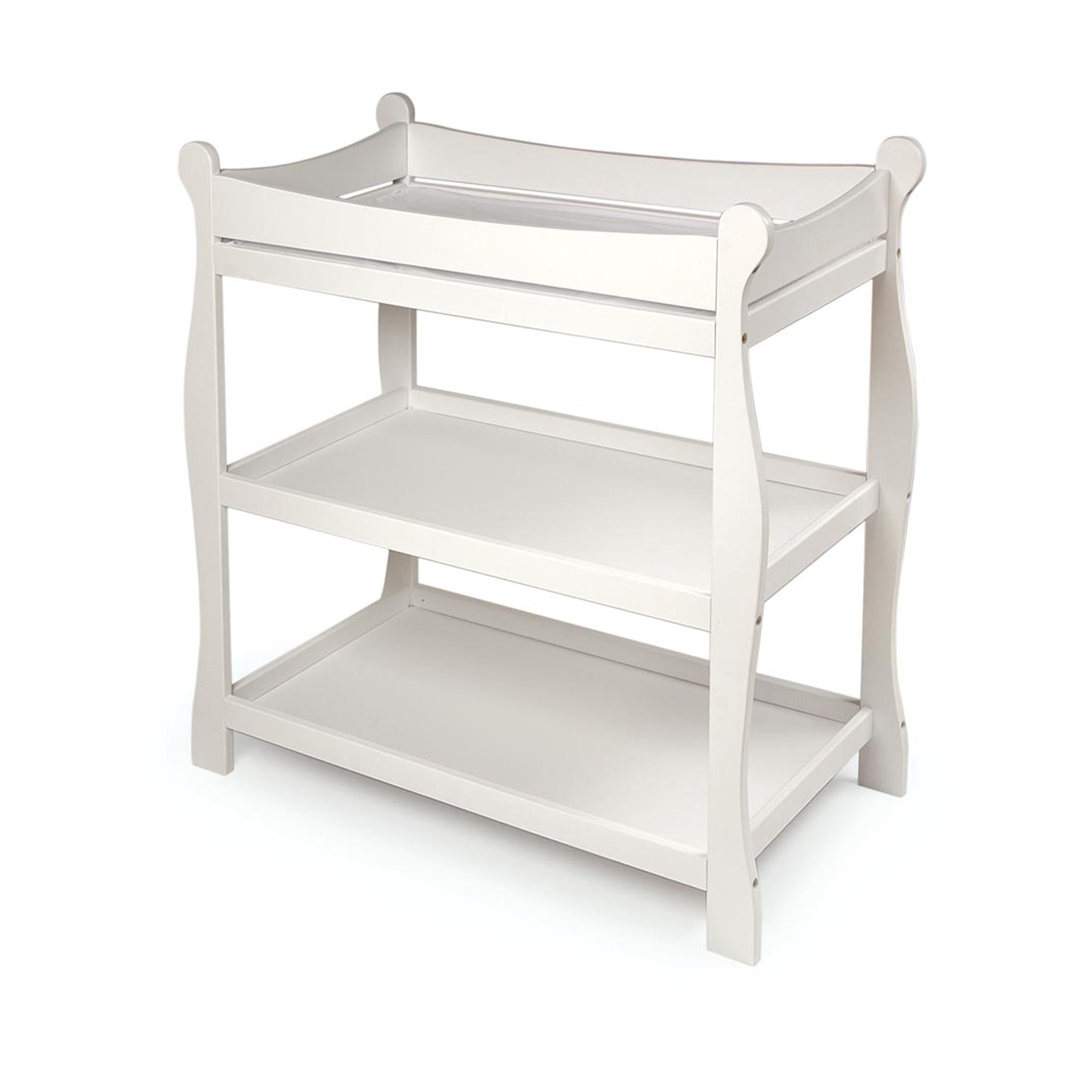 Badger Basket 02211 Sleigh-Style Changing Table - White