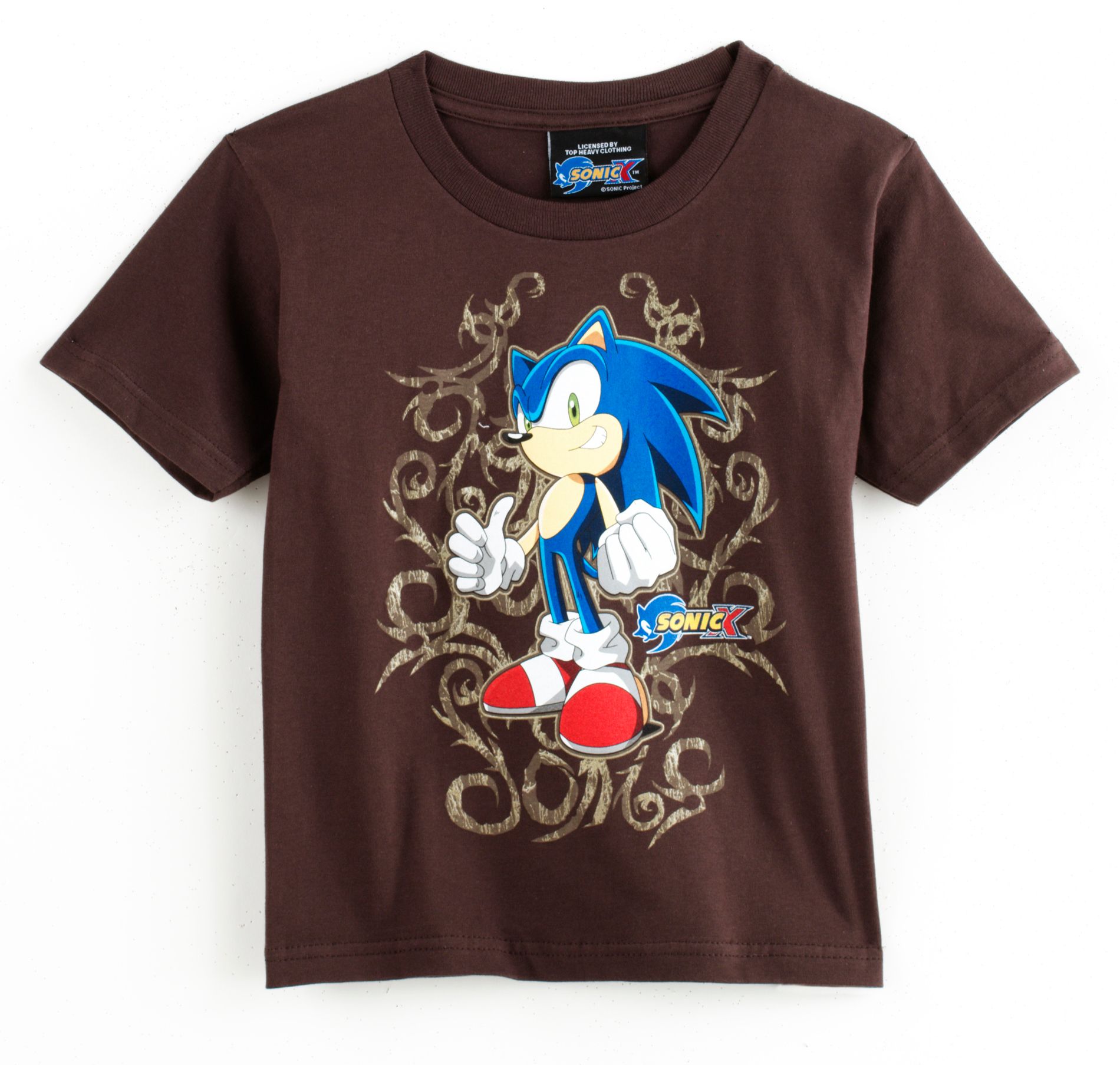 Sonic the Hedgehog Boy&#39;s 4-7 Short Sleeve Deluxe Tribal Tee