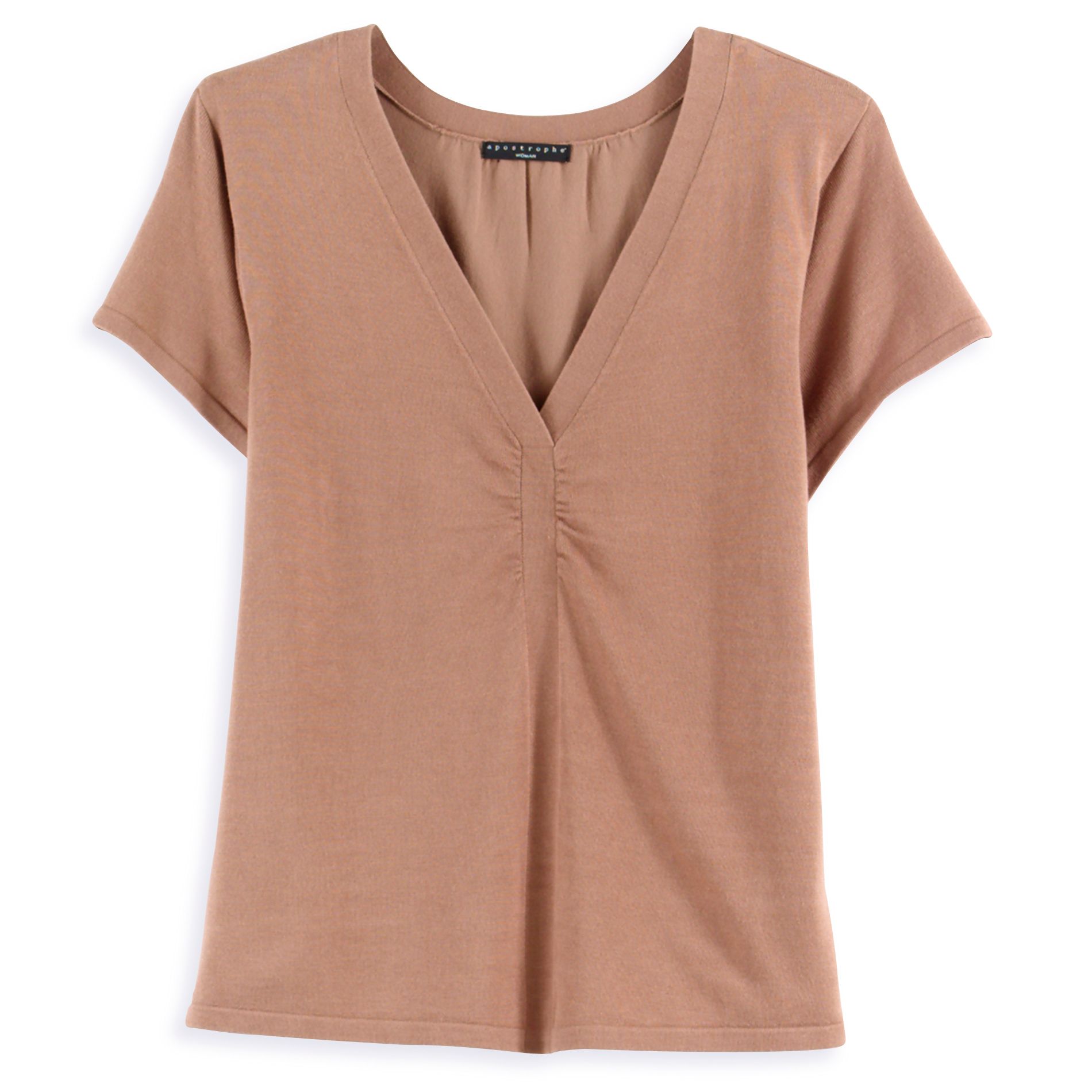Metaphor Women's Plus Rouched Front Sweater