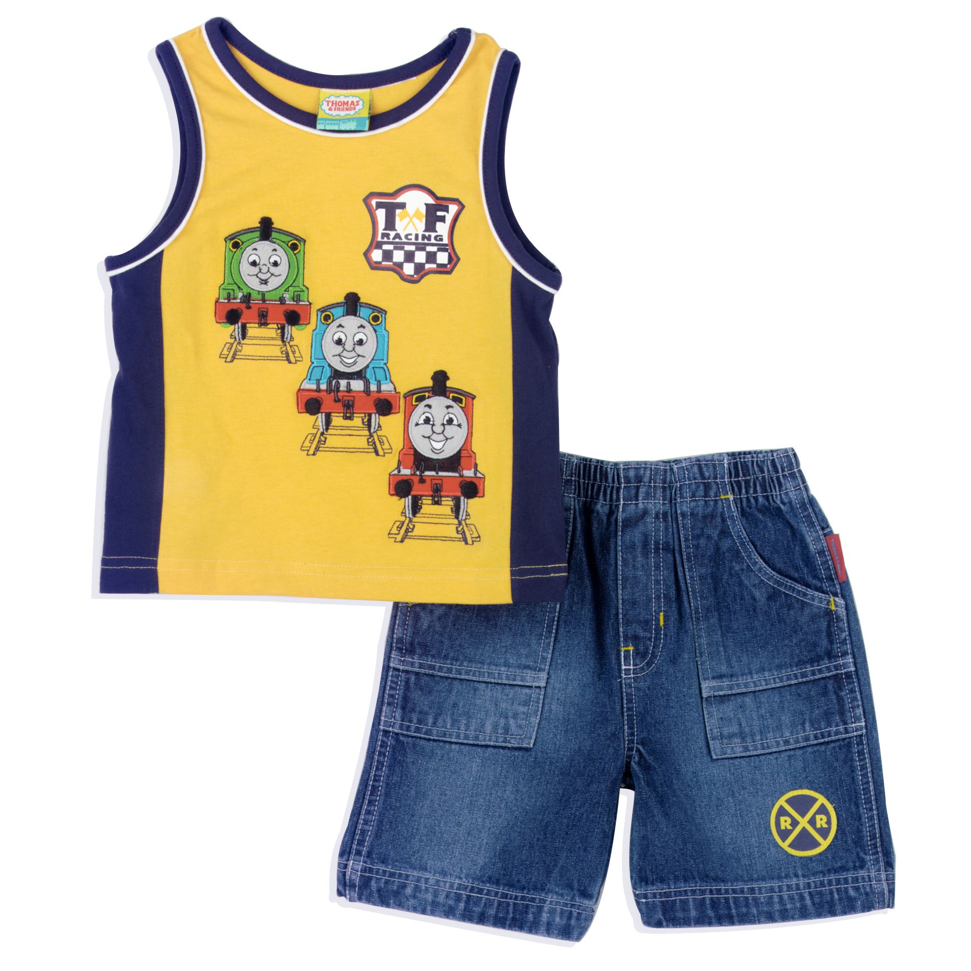 Character Toddler Boy&#39;s Thomas Muscle with Denim Short