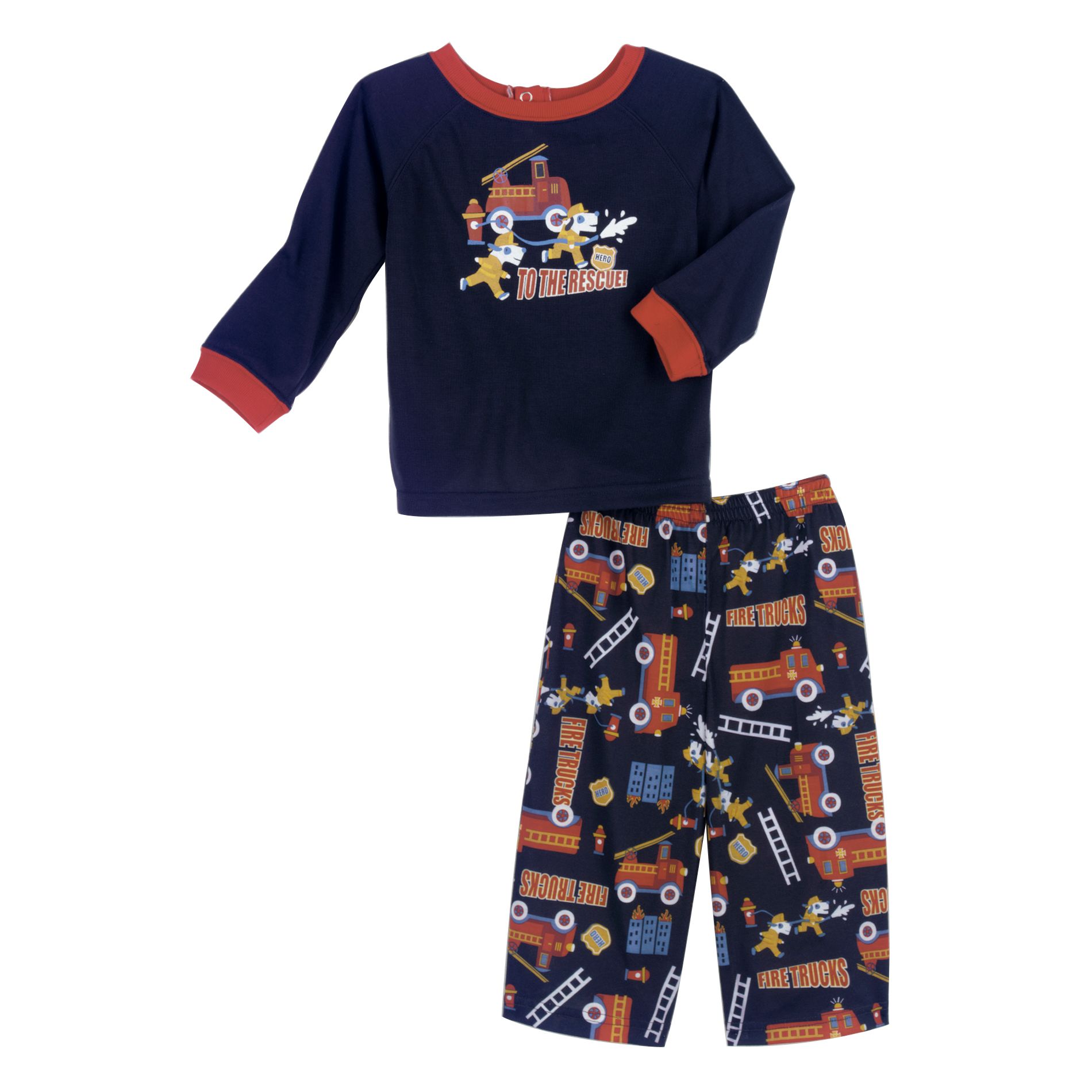 WonderKids Infant & Toddler Boy&#39;s To the Rescue Pajama Set