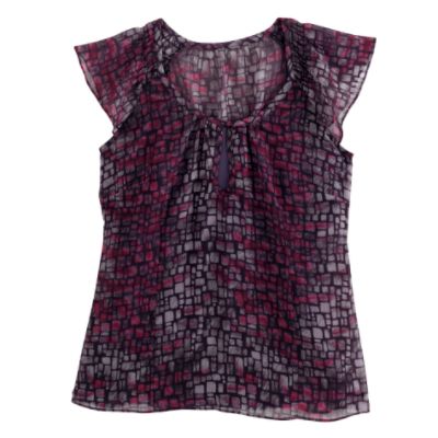 Attention Women&#39;s Fall Suiting Geometric Woven Top