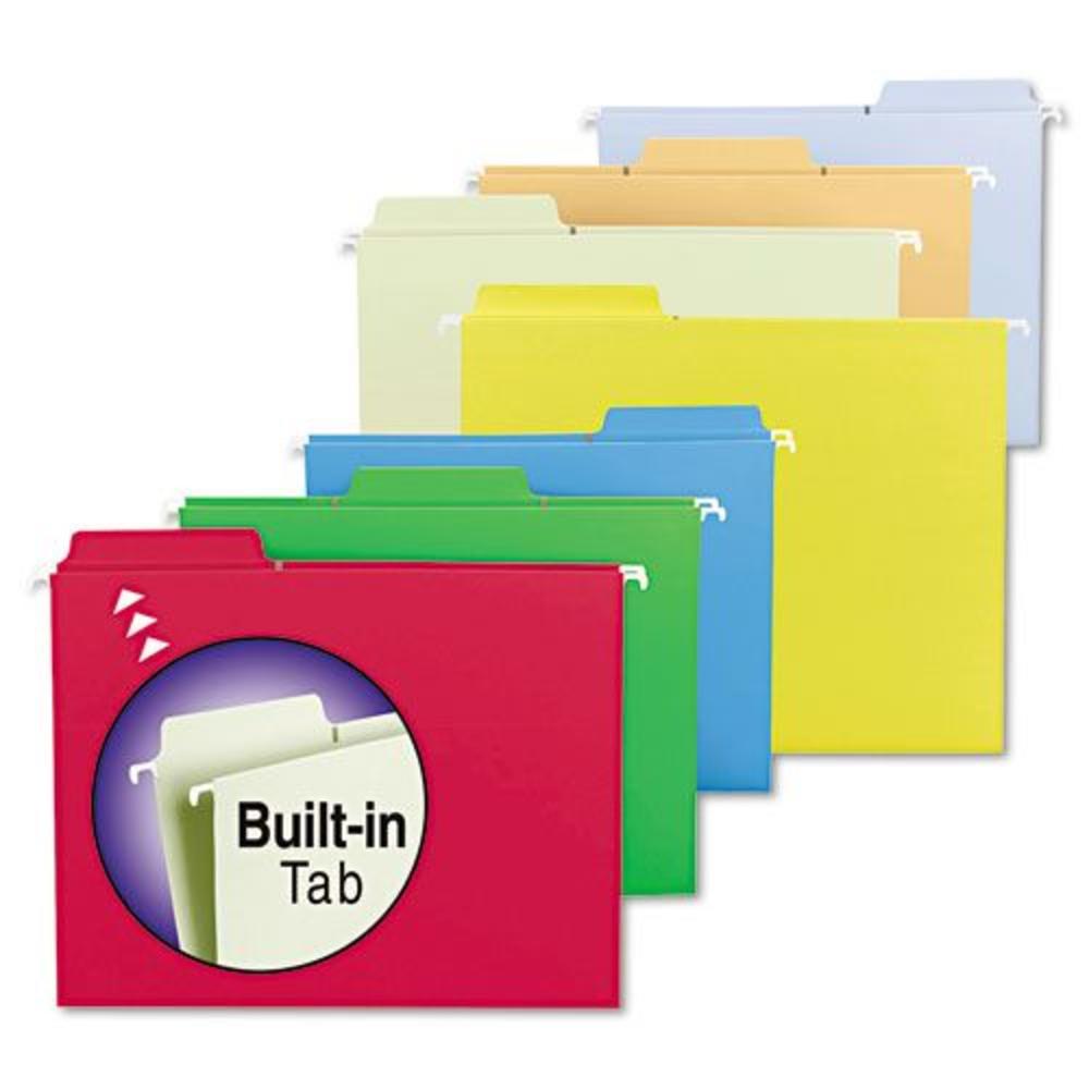 Smead SMD64053 Hanging File Folders, Primary Colors, 18 per Box
