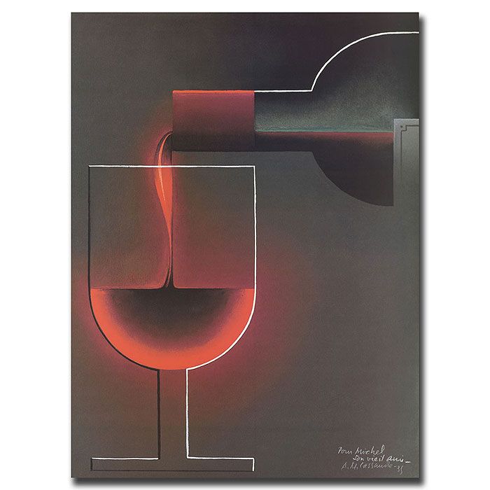 Trademark Global 18x24 inches "Red Wine"