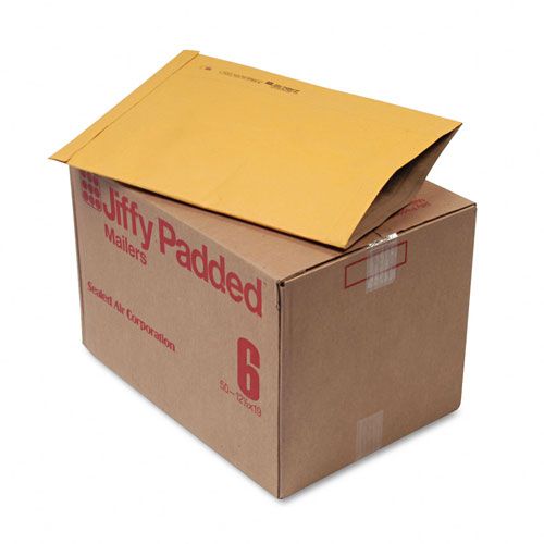 Sealed Air SEL49281 Jiffy Padded Mailer, Side Seam, #6, Golden Brown