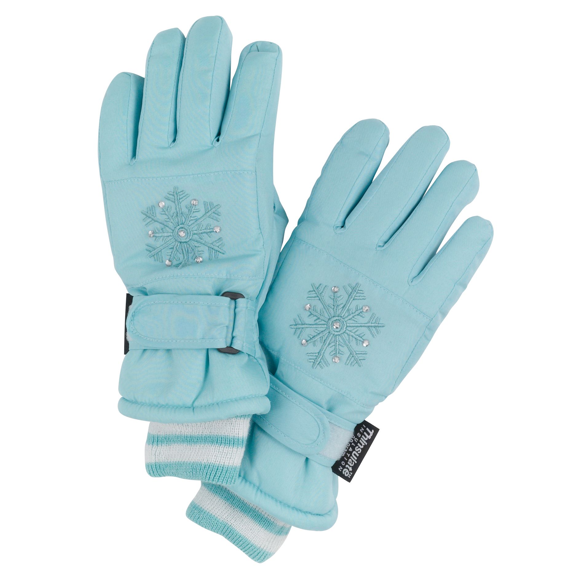 Athletech Girl&#39;s Snowflake Ski Gloves