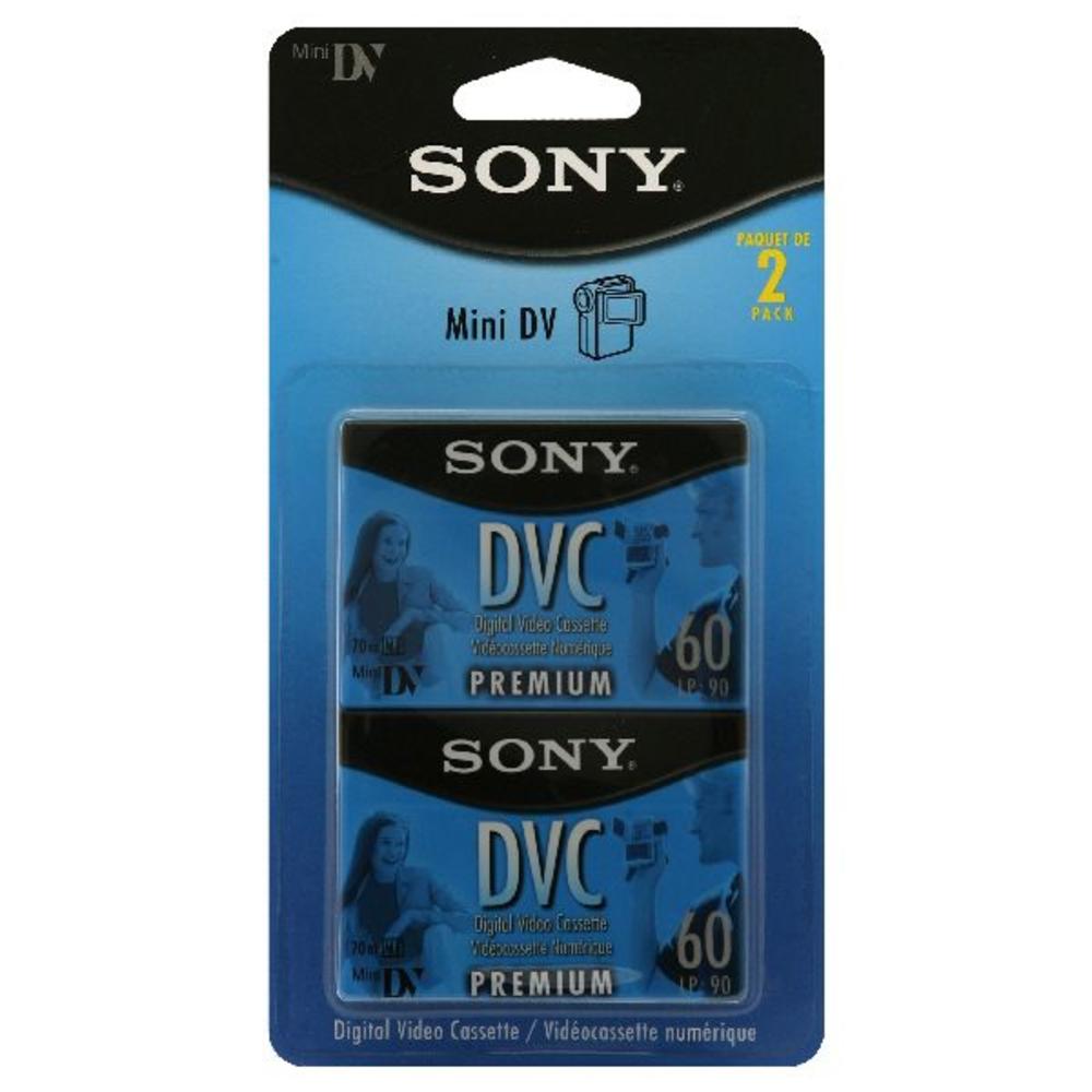 Sony DVC 60 min 2 Pa DVC for Mini DV, Premium Grade, 60 Min., 2 pack