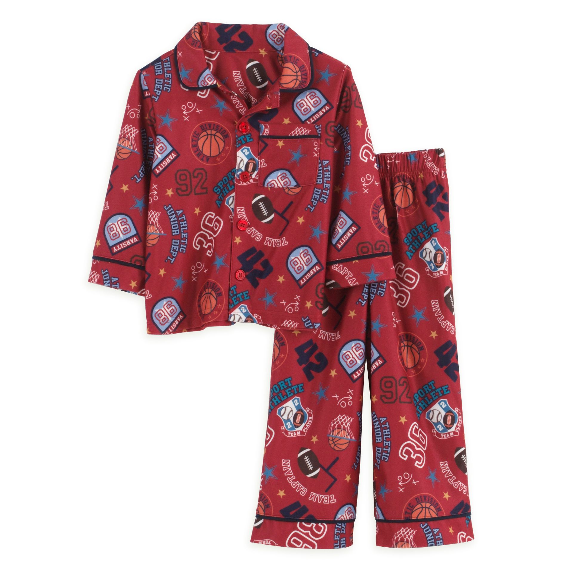 Planet ZZZ Infant Boy&#39;s Sports Team Coat Pajamas