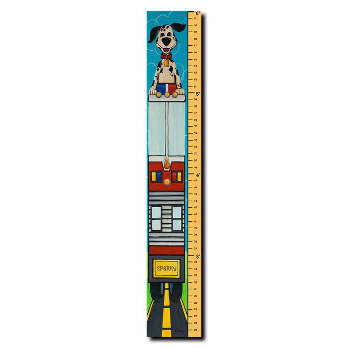 Trademark Global 8x48 inches "6 Foot Growth Chart - Growth Spark" by Sylvia Masek