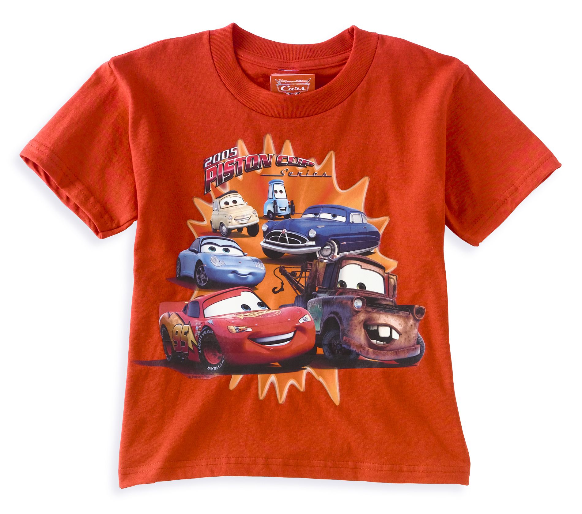 Disney Boy&#39;s 4-7 CARS Short Sleeve T-shirt - Victory Lane Crew